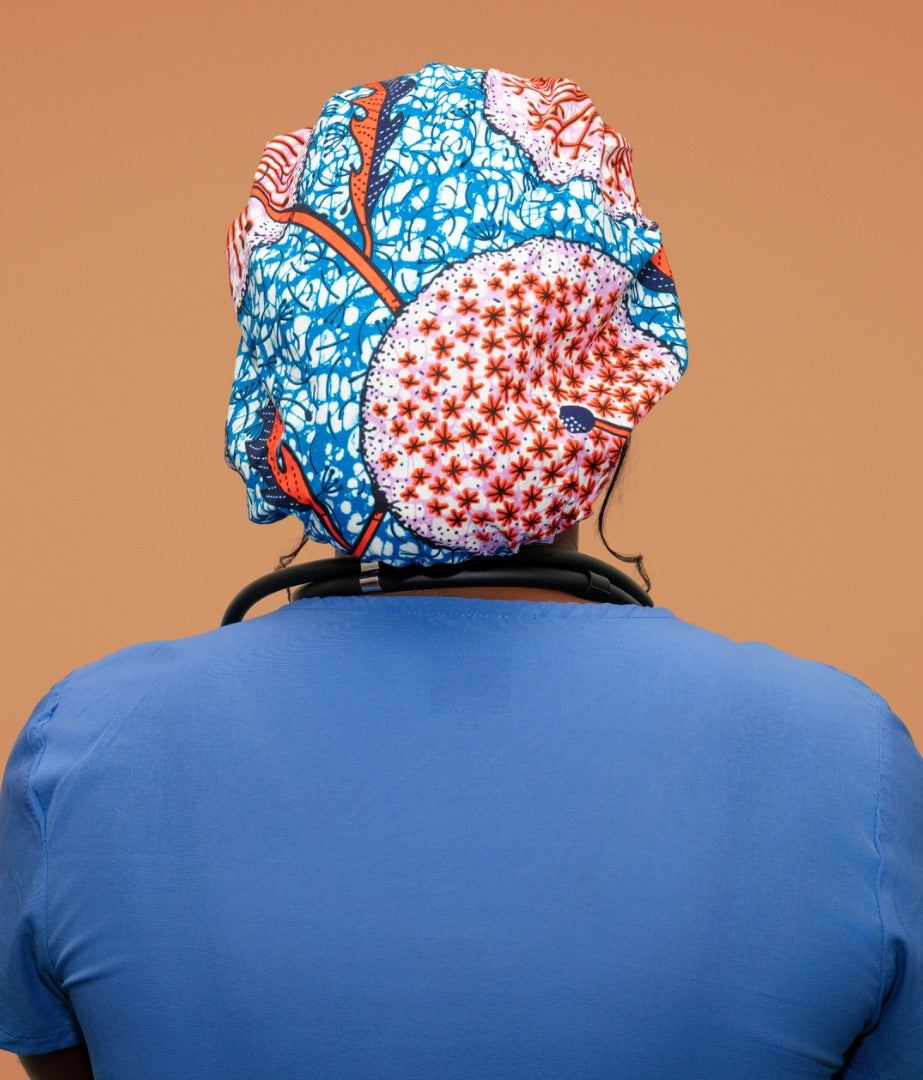 FATIMA Print (Bouffant Style/Satin lined)